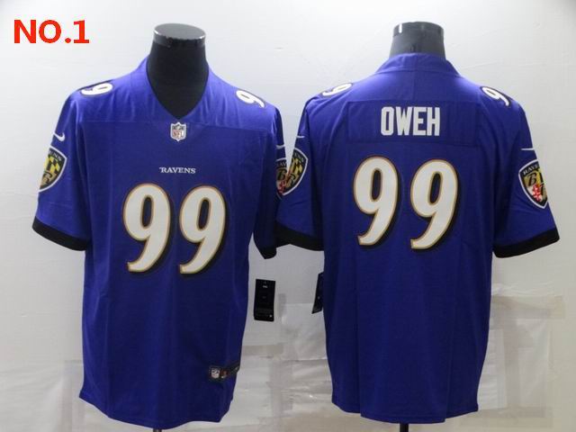 Men's Baltimore Ravens #99 Odafe Oweh Jerseys-30